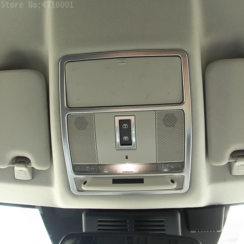 ABS Cromado Delantero de Techo con Luz de Lectura Marco de Cubierta de ajuste Para el Land Rover Discovery Sport Para RR Evoque Coche Estilo 3
