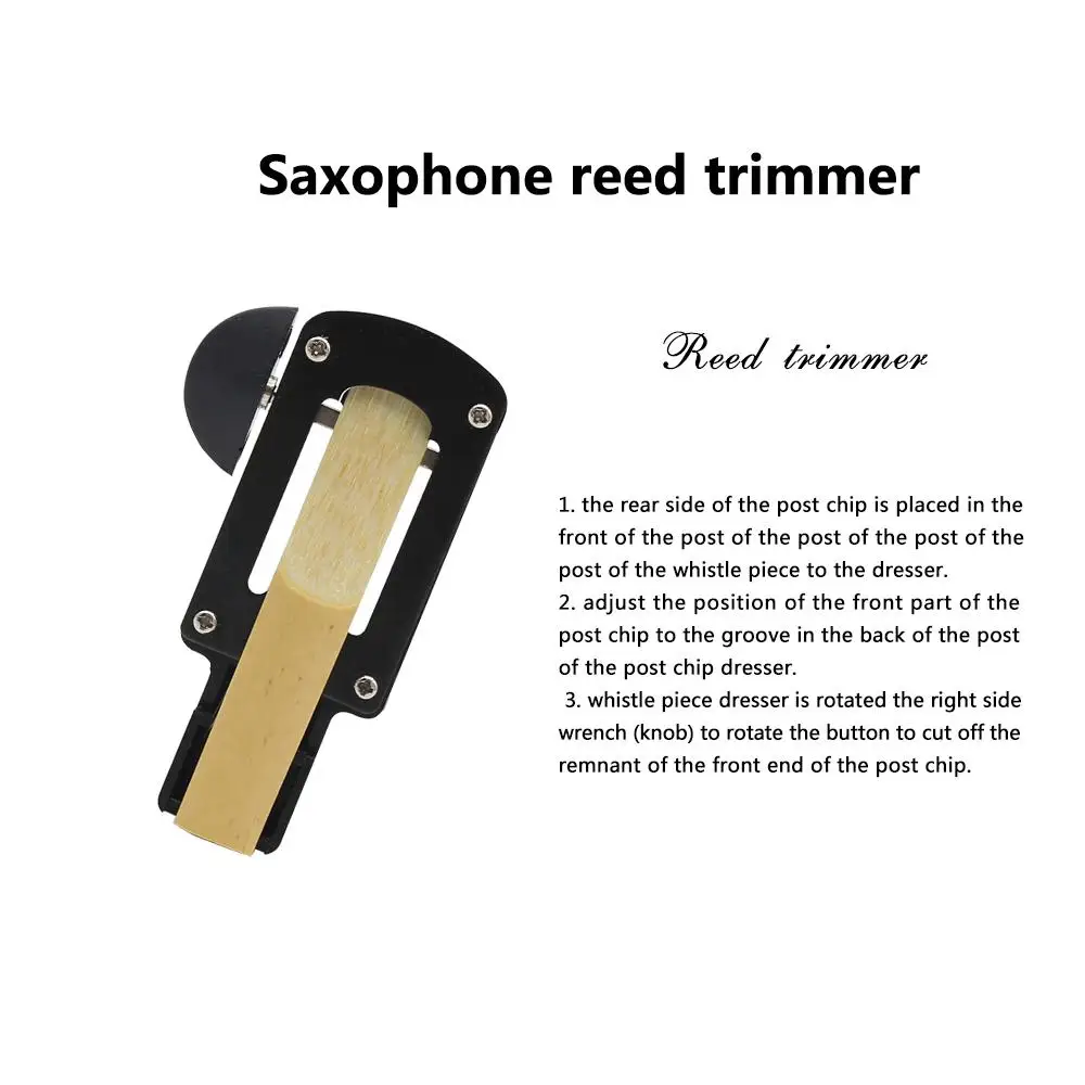 SLADE Saxofón Reed Cortador de Soprano/Alto/Tenor Saxo Saxofón Reed Trimmer de Cañas Cortador de Instrumentos de viento de Madera de la Herramienta de Reparación 3