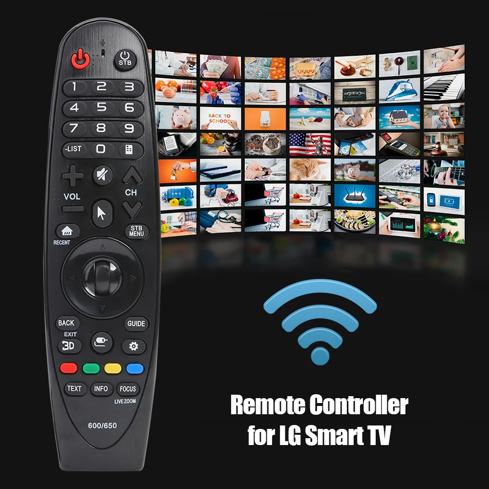 Smart TV con el Control Remoto de Reemplazo con Receptor USB para LG Magic Remote AN-MR600 UN-MR650 42LF652v 49UH619V 3