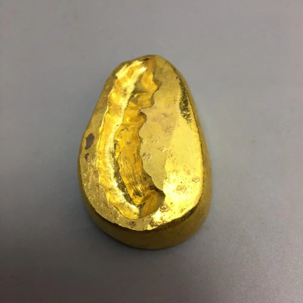 Exquisito Cobre Antiguo Lingote de Oro （Shell monedas) de Decoración / Nº 9 3