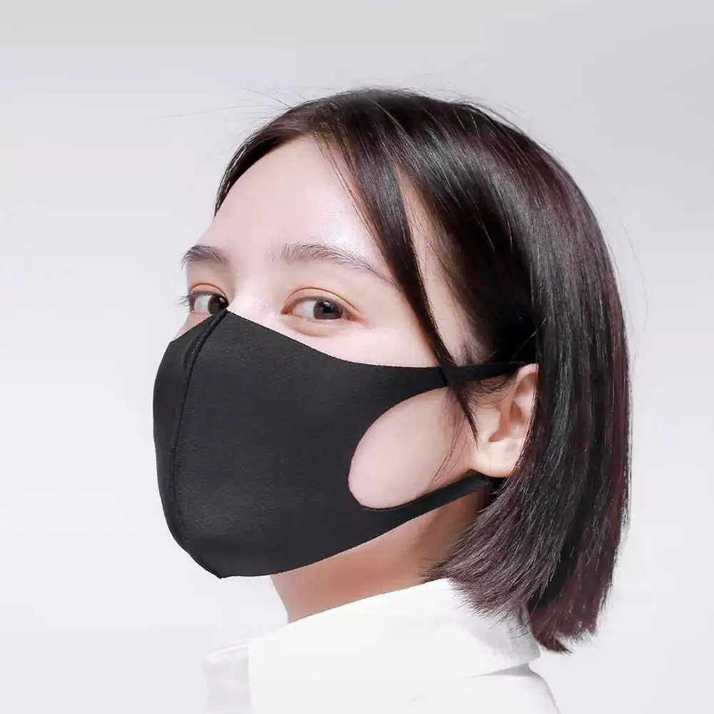 Original Youpin Airpop Ir 5pcs Anti-niebla Cara de la Máscara de negro a prueba de Polvo, lavable, y máscara de protección UV 3