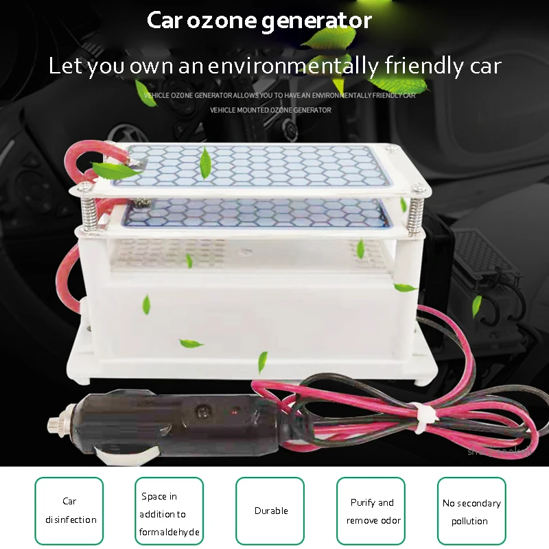 10G Mini Generador de Ozono para Coche generador de ozono purificador de aire, Esterilización Quitar el olor de Ozono desinfección de aire fresco dispositivo 3