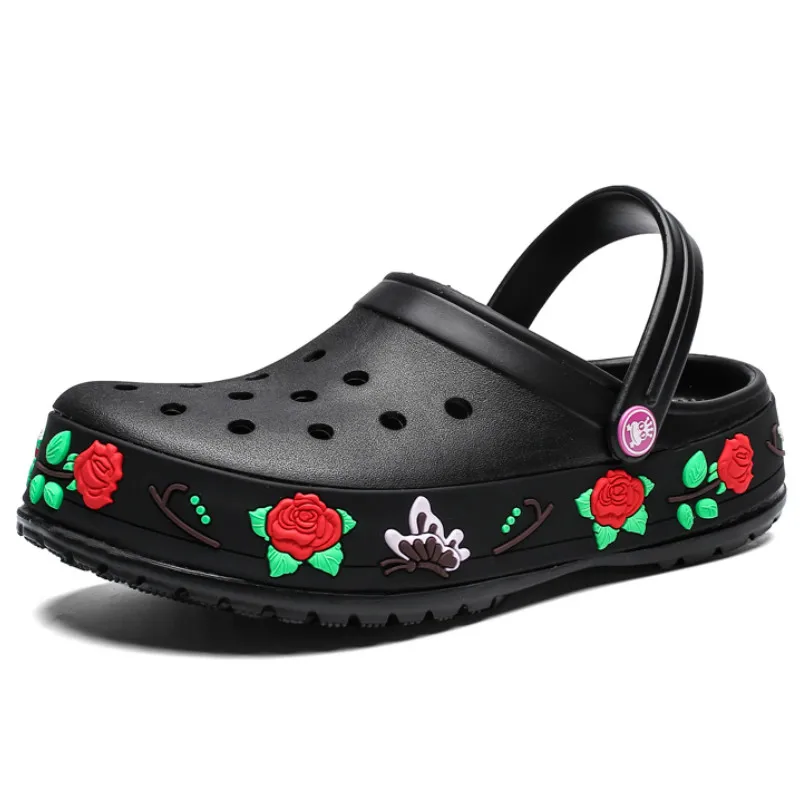 Apanzu sandalias para Mujer Zapatos de verano de las señoras de Sandalen Zapatillas Sandalet hombre Sandali Croc playa zuecos para las mujeres de la plataforma de rosa 3