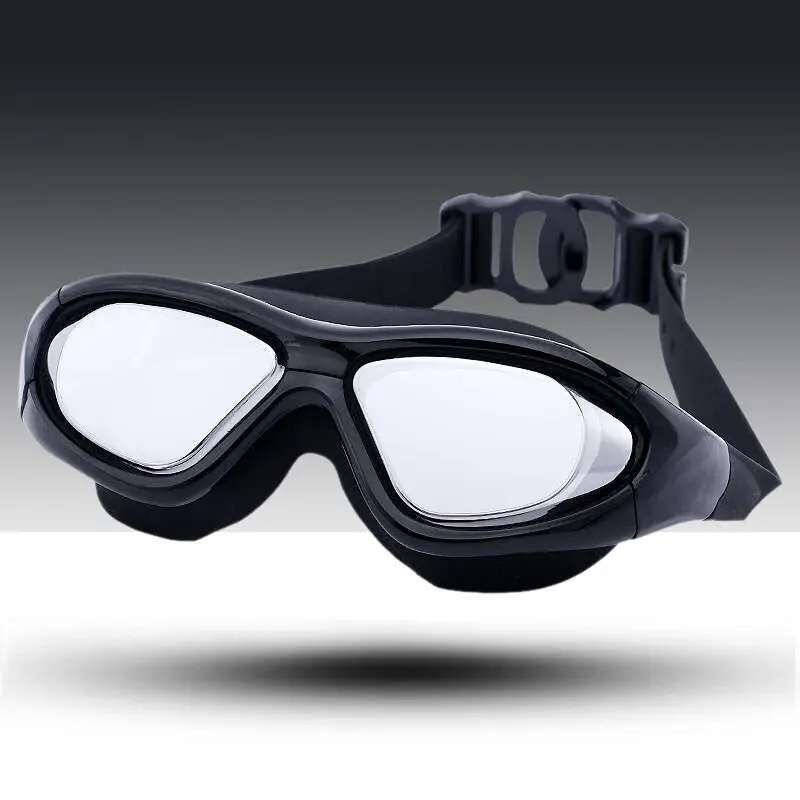 Adultos Natación Gafas de Miopía Profesional Anti Niebla de Dioptrías Impermeable baño de arena de Gafas de Gafas de natacion Óptica máscaras de Buceo 3