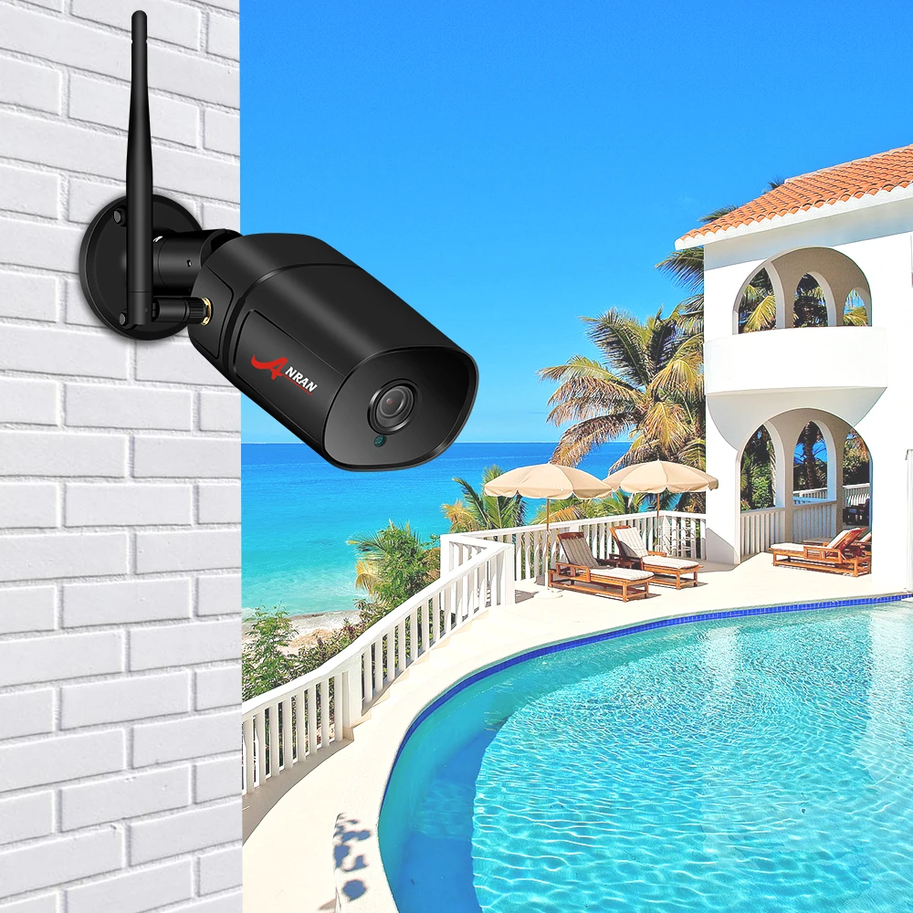 ANRAN 2.0 MP Cámara IP Wi-fi Impermeable al aire libre de HD de Vídeo de Vigilancia de la Cámara de Seguridad Incorporado en la Ranura de la Tarjeta SD Wifi de la Cámara 1080P 3