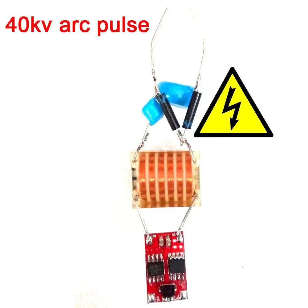 40KV arco de pulso de Alto Voltaje del Transformador de la Bobina de Encendido del Inversor Controlador de la Junta de Humo purificador de la ión negativo del generador DC 6.5 V-12V 15V 3