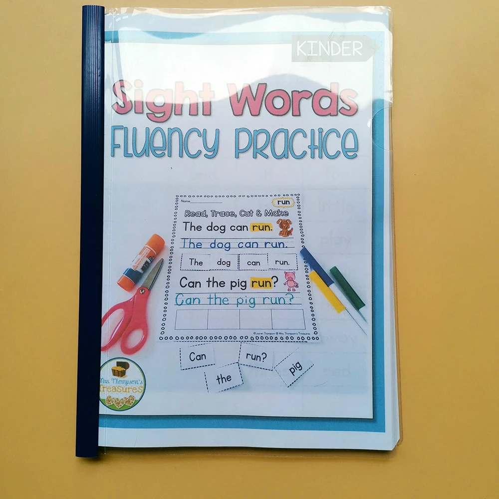 Niño de Palabras Frecuentes de la Práctica el Papel del Aprendizaje Preescolar de la Tarea en inglés de Libro Libros para Colorear Hojas de trabajo para Niños Juguetes 3