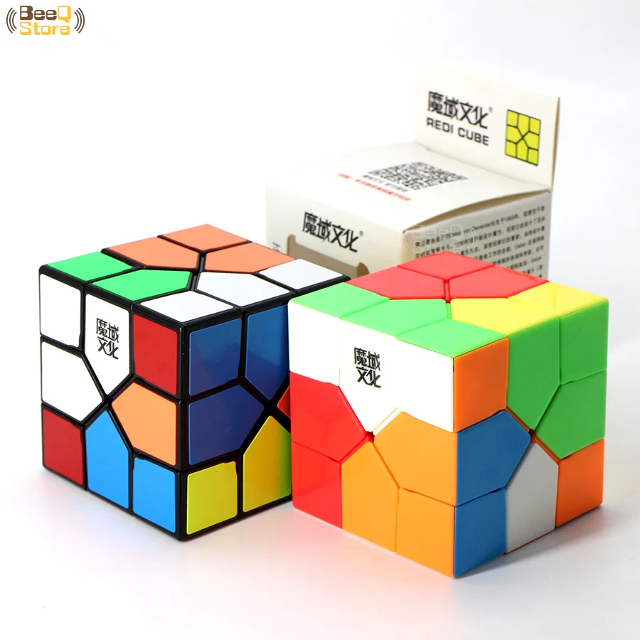 Moyu Redi Cubo Cubo Mágico Stickerless 3x3 Colorido Cuerpo Rompecabezas Profesional en Forma de Triángulo Mágico Cubo Educativo 3