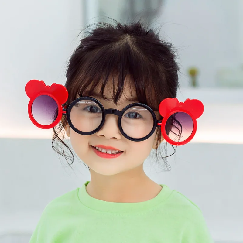 De dibujos animados de los niños de la red de Mini Mickey flip gafas de soporte de suelo lleno de moda de niña de las gafas de sol lm076p 3