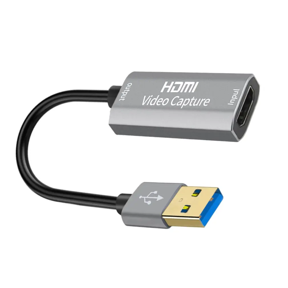 USB 3.0 Tarjeta de Captura de Vídeo de 1080P a 60 fps en 4K HDMI Video Grabber Cuadro para Macbook PS4 Juego de Cámara de video Streaming en Vivo 3