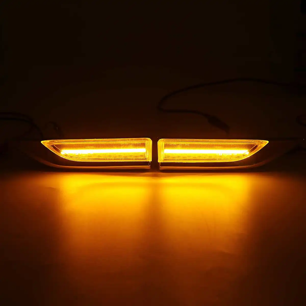 2x Dinámica del LED Luces de posición Laterales de 12V que Fluye de la Señal de Giro Luz Secuencial Intermitente para VW Transporter T6 MK VI Carrito de MK4 3