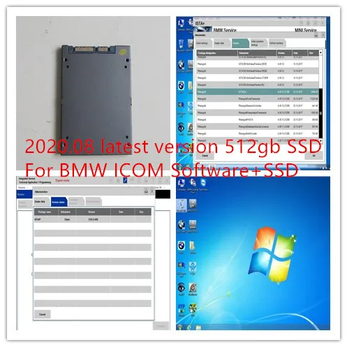 Para bmw icom ssd de 512 gb super velocidad más reciente del software ista p ista d modo experto de windows 7 para el 95% de los portátiles 2020.12 versión más reciente 3