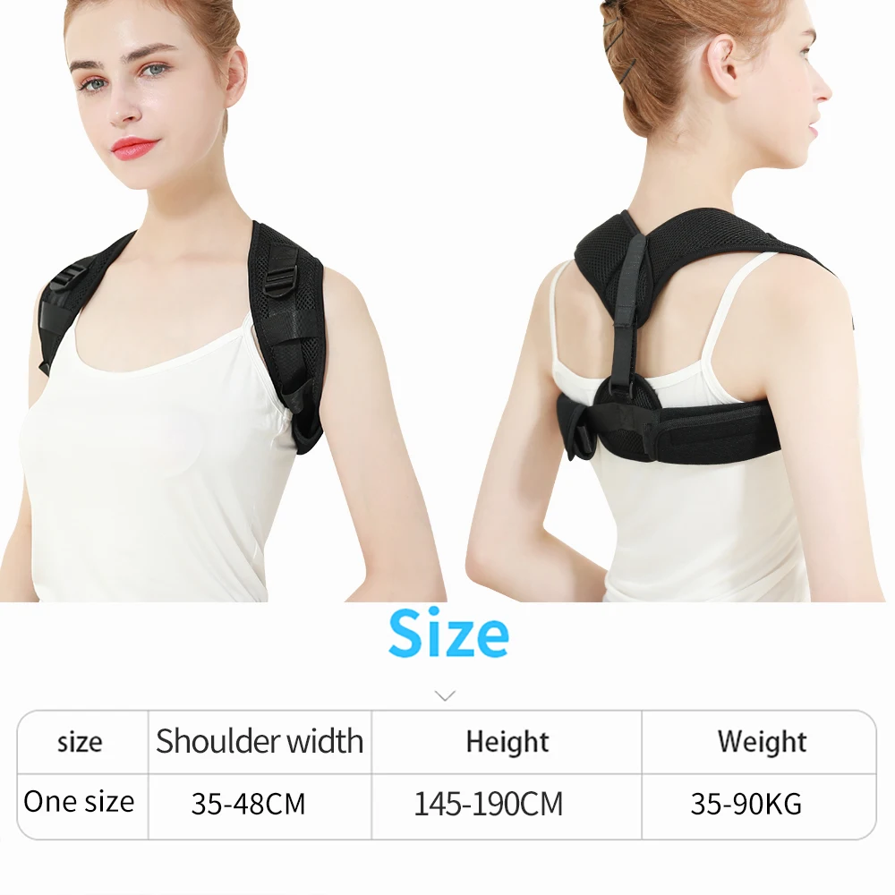 Postura de la espalda Corrector Corsé de la Clavícula, Columna vertebral de la Corrección de la Postura de la Espalda Cinturón de Soporte para los Hombres de las Mujeres 3