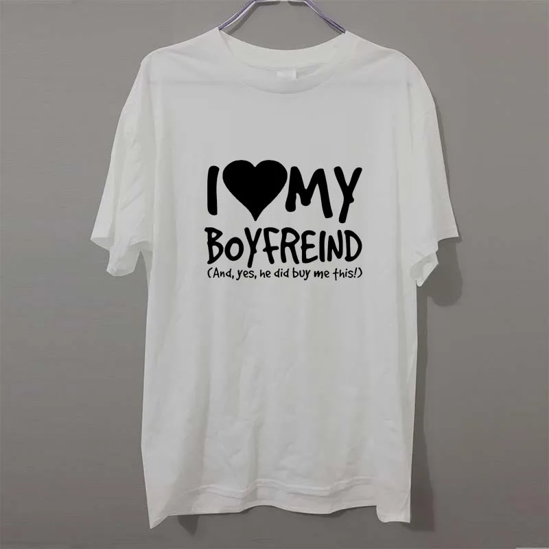 Yo Amo a Mi Novio Sí, Él me Compró novia divertida del regalo de cumpleaños humor T-shirt CAMISA de HOMBRE T Gran regalo Camiseta Unisex 3