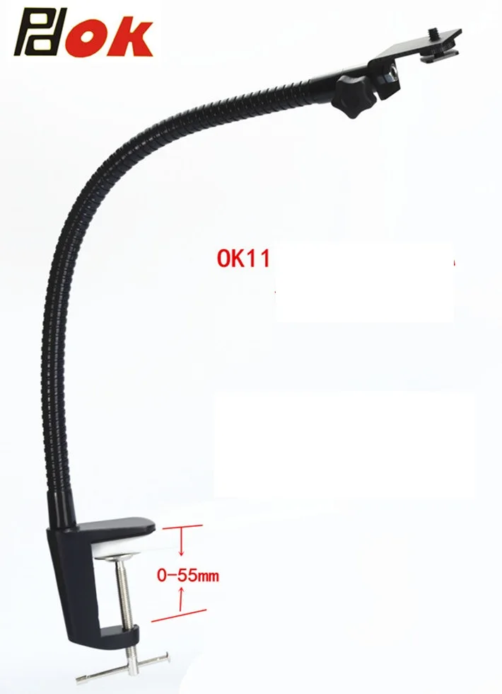 OK11 cuello de cisne Soporte para el montaje Ajustable Flexible Abrazadera Clip Brazo el Cuello para la Cámara de la industria de Accesorios 3