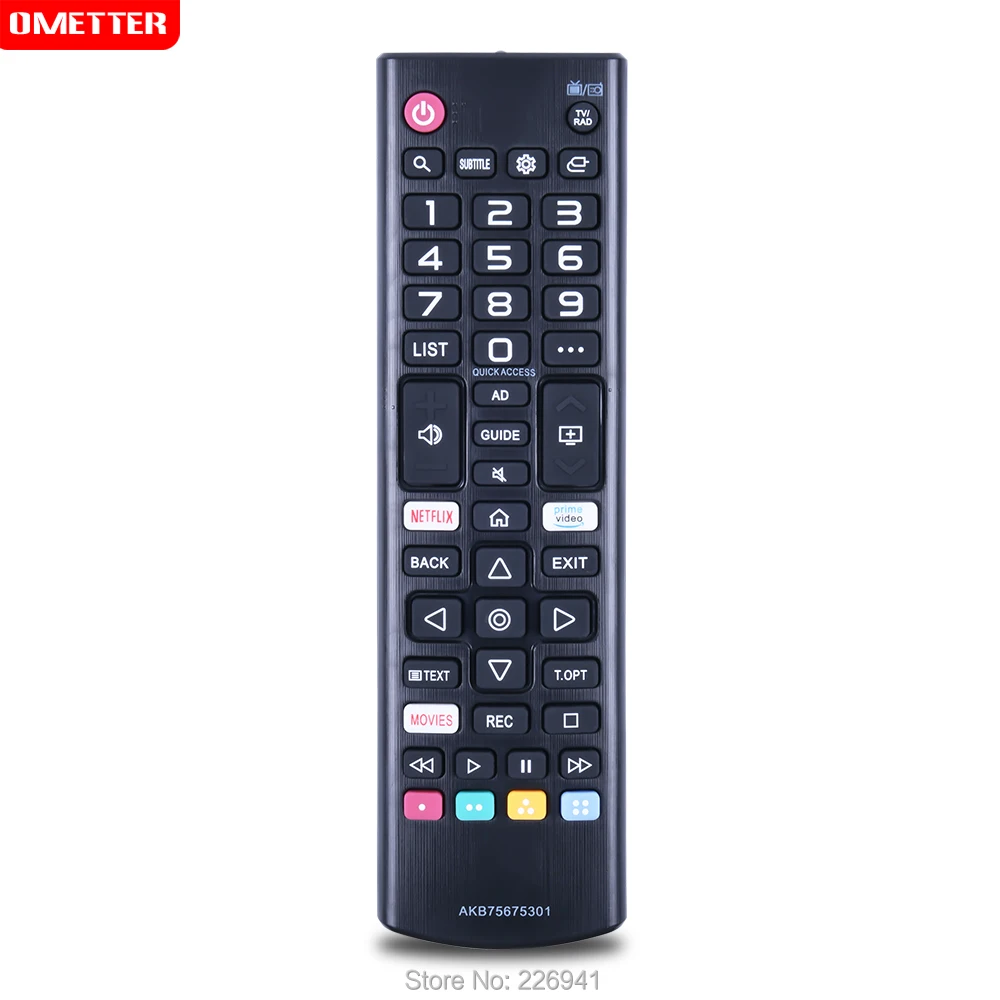 AKB75675301 remoto control remoto controlller uso Para LG TV 2019 Fernbedienung con netflix /Primer Aplicaciones de Vídeo 3