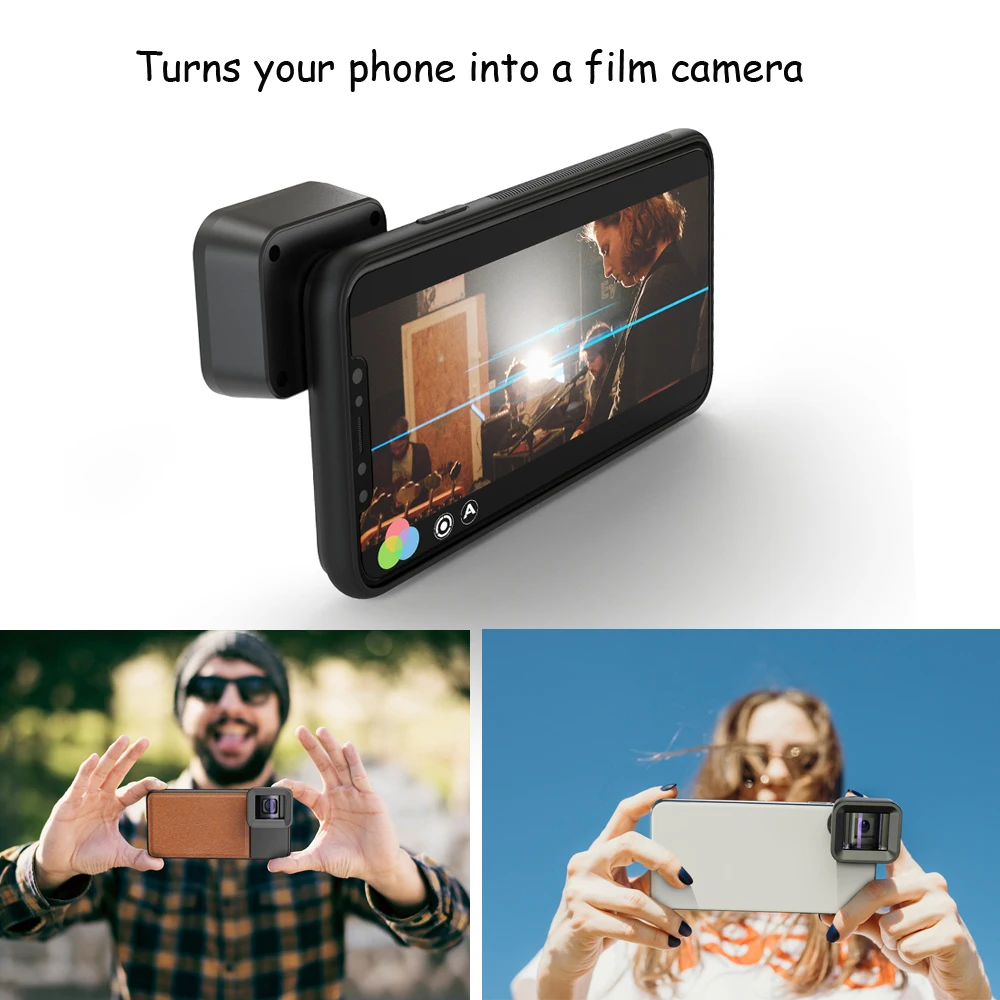 APEXEL 1.33 X Lente Anamórfica con C-Mount Caso 4K de Vídeo HD de pantalla ancha Cine Deformación Vlog de Teléfono de la Lente de la Cámara para el iPhone Huawei 3