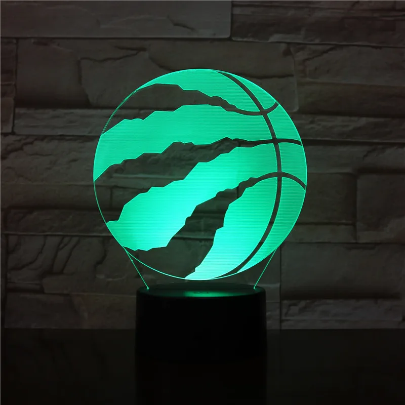 Baloncesto Rapaces 3D LED Luz de la Noche para el Club de Oficina en el Hogar Decoración de la Habitación de la Luz de Regalos para niños Kid Colorida Lámpara de Escritorio Dropshipping 3