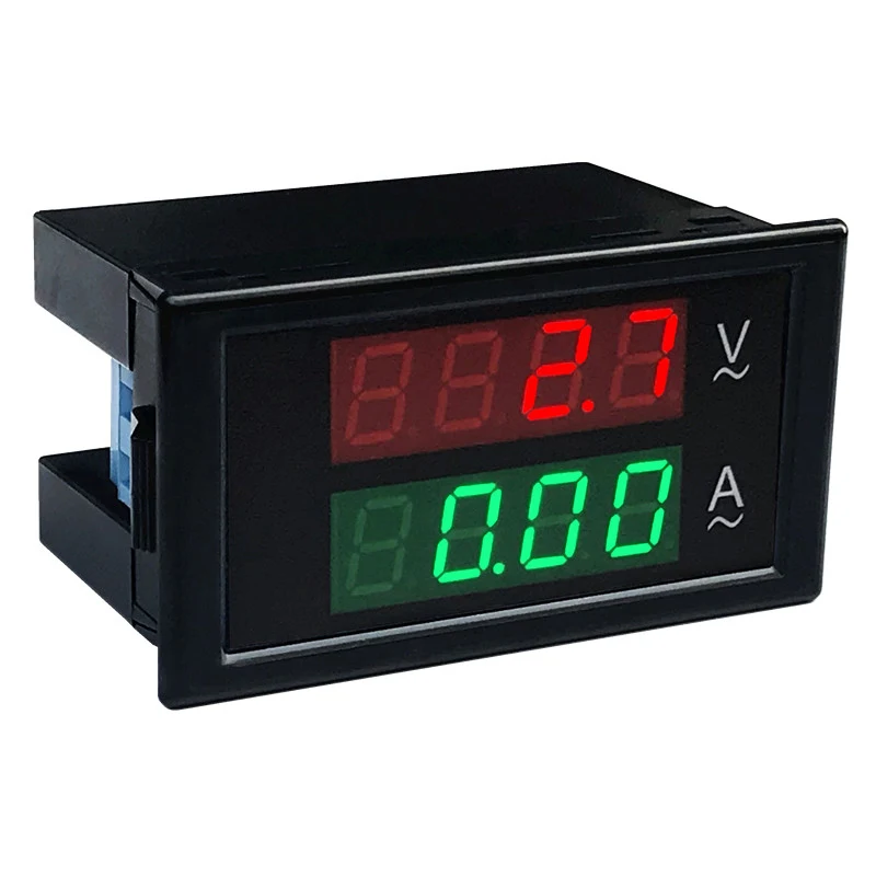 DL69-2042T de CA de 100 A 0-500VA de la pantalla LCD digital amperímetro amperímetro de precisión de alta con el rojo, el verde de la fuente de trabajo voltaje de 110V 220V 3
