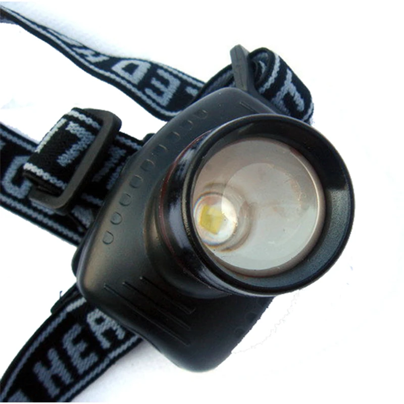 Litwod de Zoom de la lente de la AAA de la Batería de la Lámpara de Cabeza Mini proyector de LED de 3 modos de Ahorro de Energía al aire libre de la luz de Cabeza de Camping Faro 3