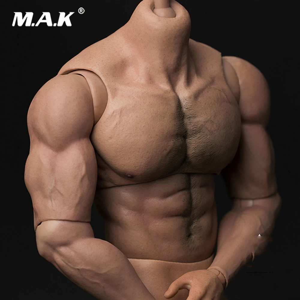 33cm AT027 Escala 1/6 Figura de Acción de hombre Alto Figura del Cuerpo Durable Cuerpo Rasgado Hombre Musculoso Cuerpo Fuerte Modelo de 1:6 en la Cabeza 3