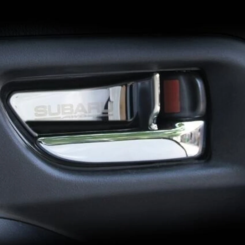 Coche de la Manija de la Puerta Tazón, Cubrir Parche de ajuste para el Subaru Forester Xv Outback Legado Impreza StI STI 2013-2017 Accesorios de coches estilo 3