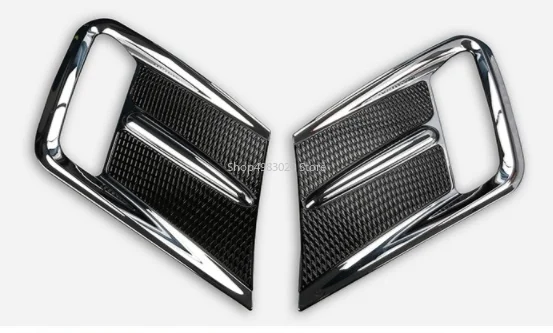 Chrome luz Antiniebla Delantera del Marco de la Decoración de ajuste Para Volvo XC 60 XC60-2017 Exterior del Coche del ABS cromado Accesorios Modificados Tira 3