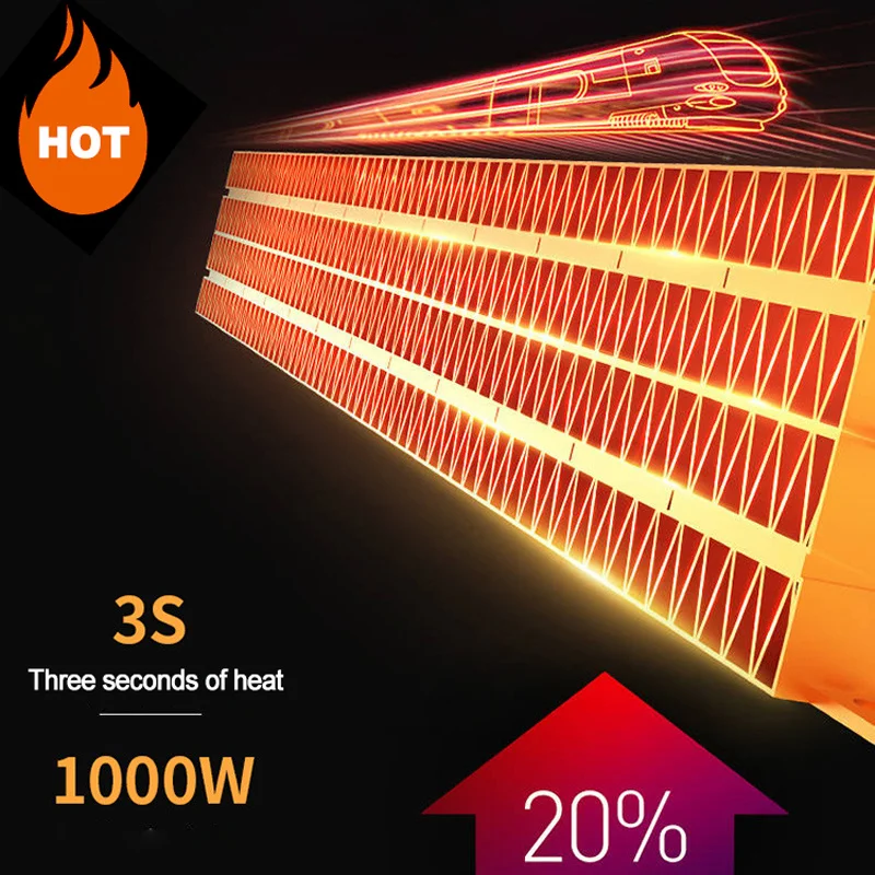 2020 Nuevo Calentador Eléctrico de los Hogares de 1000w de Alta potencia de Escritorio de ahorro de Energía Eléctrica Ventilador de la Calefacción Rápidamente se Calienta En 3 Segundos 3