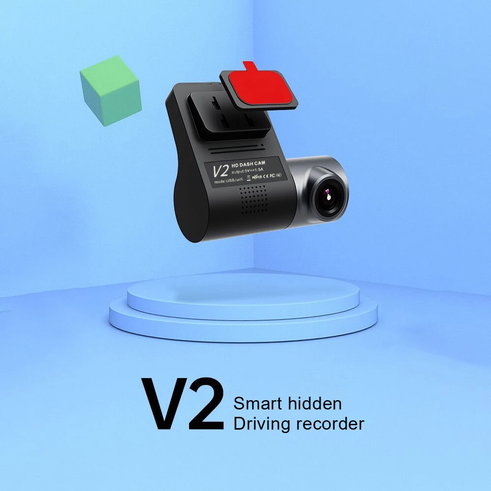 V2 Coche DVR de la Cámara de Android USB para el Coche Grabadora de Vídeo Digital Oculta de la Visión Nocturna Dash Cam 170° de Ángulo Ancho Registrador 3