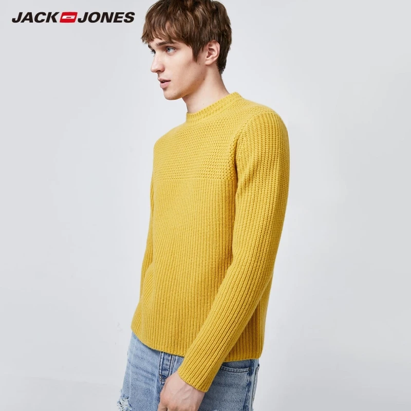 JackJones de los Hombres de Cómodo Escote Redondo Jersey de Lana Regular Fit Suéter de la moda Masculina| 219425516 3