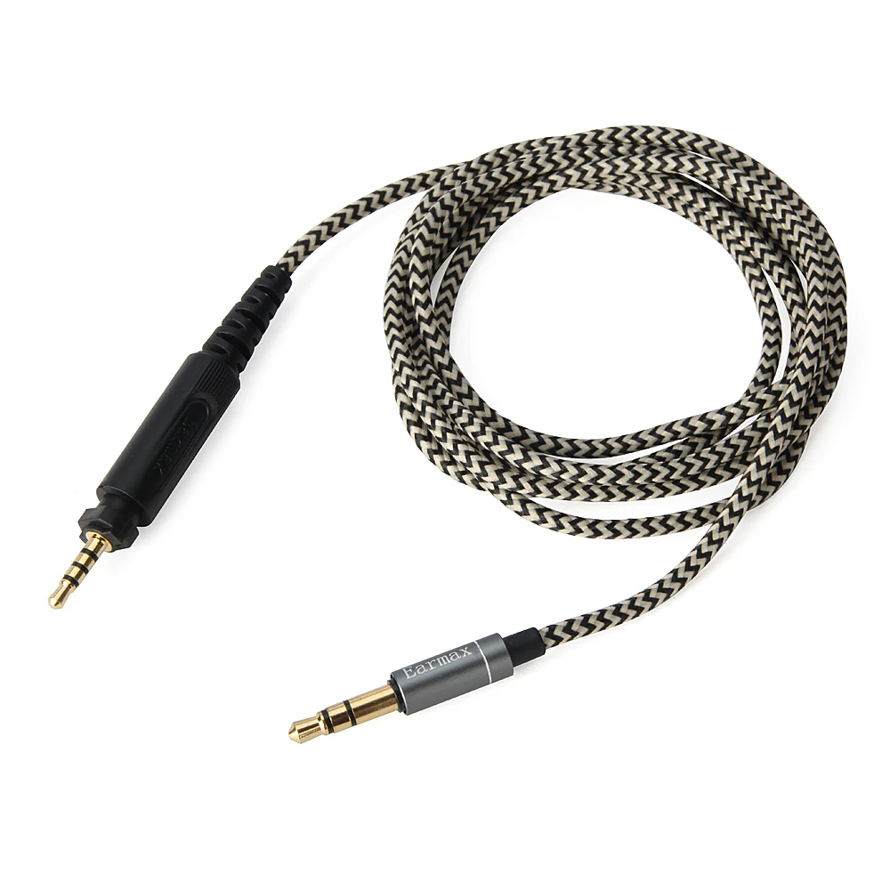 Actualizado Cables de Cables de Audio sustituto de Cables de Nylon para Shure SRH840 SRH940 SRH440 SRH750DJ SRH 840 940 440 750DJ Auriculares 3