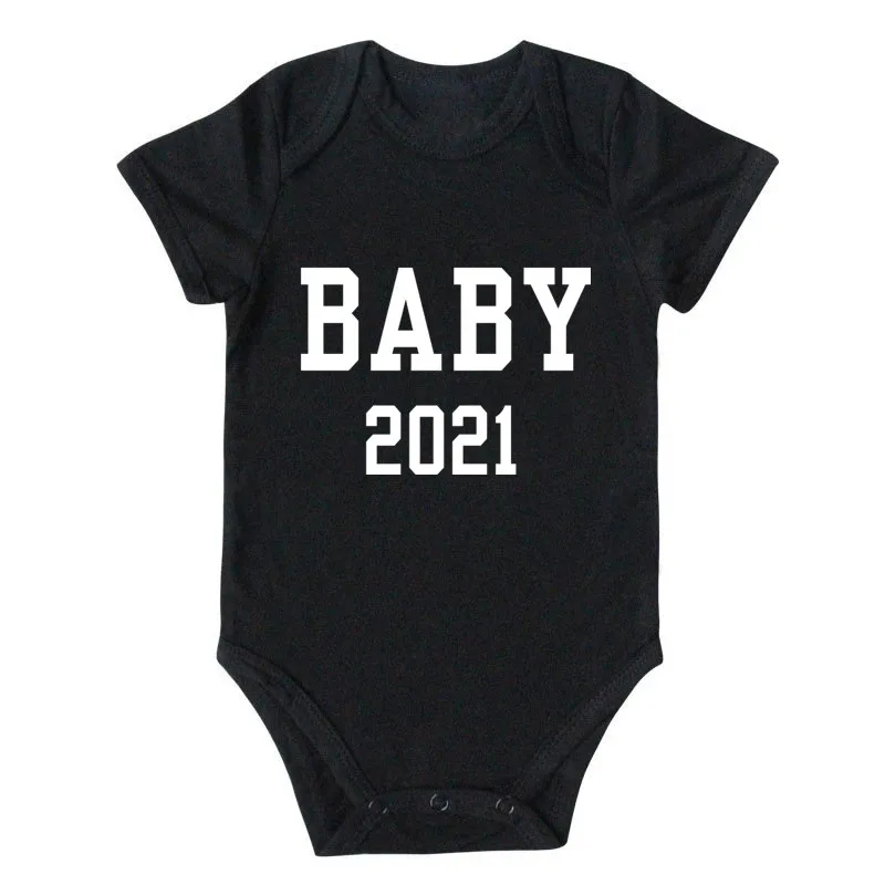 Divertido Papá Mamá Bebé 2021 Familia coincidir la Ropa de Algodón, Hijo de Padre Madre e Hija Camisetas Bebé Mono Camiseta de Niños 3