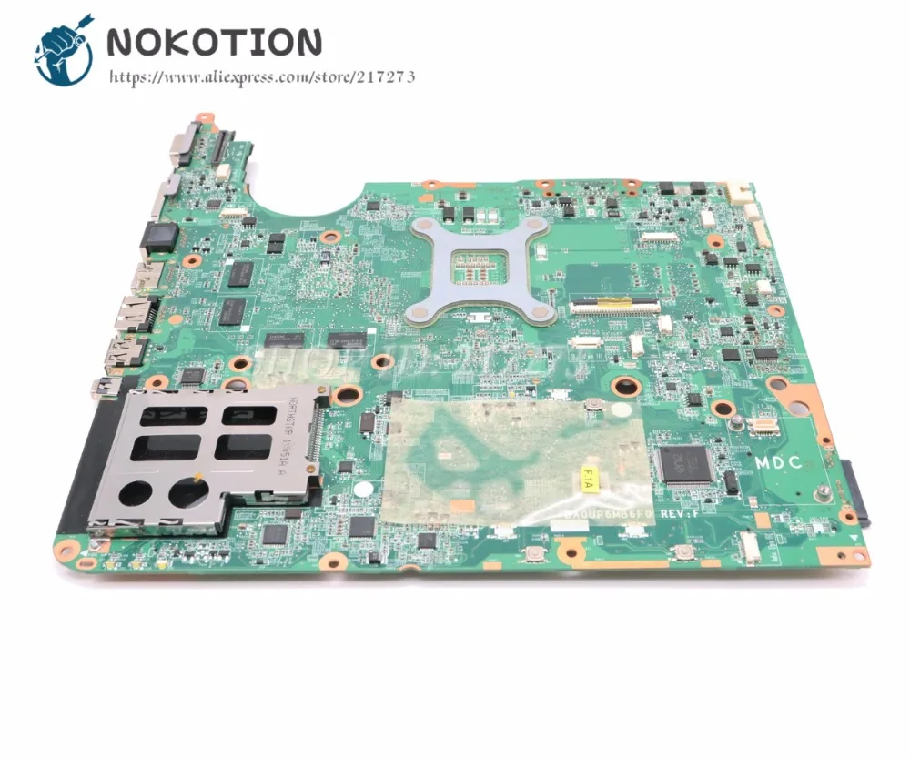 NOKOTION 580974-001 DA0UP6MB6F0 Para HP Pavilion DV7 DV7T DV7-2000 de la Placa base del ordenador Portátil GT230M 1 gb Libre de la CPU 3