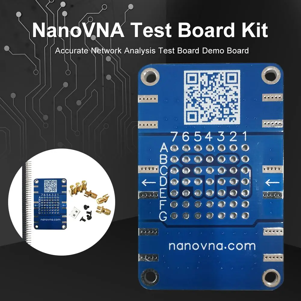 NanoVNA Testboard Kit Duradera Precisa De Análisis De Red Tarjeta De Prueba De Demostración De La Junta Filtro Atenuador De 3