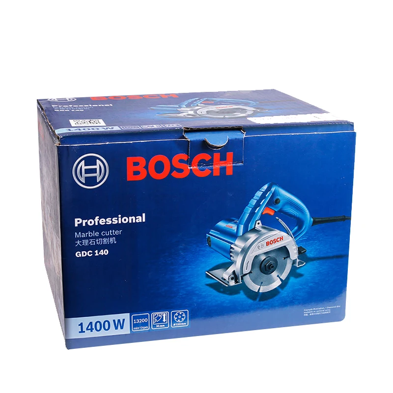 Bosch GDC140 de mármol de la máquina de ranuras de la máquina de azulejo de la máquina de corte de piedra de alta potencia 1400 vatios multi-función de la sierra portátil 3