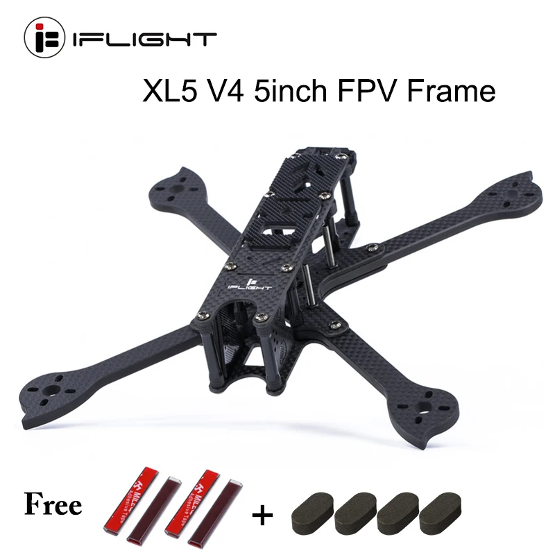 IFlight XL5 V4 227mm de 5 pulgadas FPV Marco con 5 mm brazo compatible 22/23 de motor sin Escobillas F4/F7 control de vuelo para FPV Carreras de drones 3