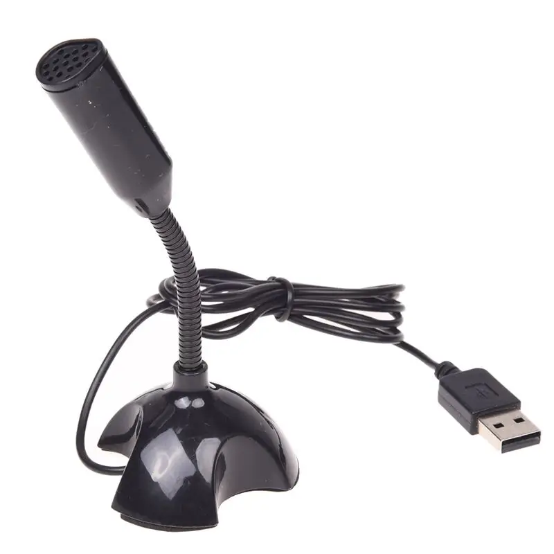 Micrófono USB Web Flexible de Cancelación de Ruido Micrófono Para Mac de la PC del Ordenador Portátil de Pie 3