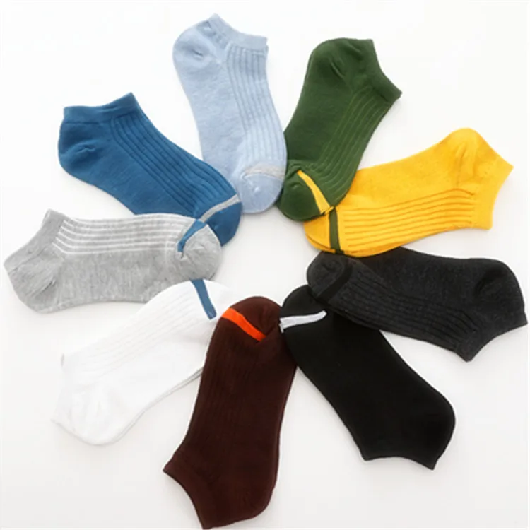 Medias de compresión para hombre de la moda feliz calcetines calcetín corto calcetines Casuales de Algodón Fino 3