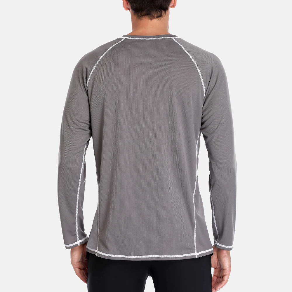 Anfilia los Hombres de Secado Rápido Camisetas de Loose Fit Camisas de Hombres Corriendo Senderismo Top UV-Protección Superior de la ropa de Playa de Surf de Trajes T-Shirt 3