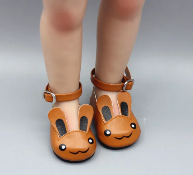 Mini muñecas zapatos de dibujos animados Zapatos de 7cm de cuero de la PU zapatos de 43 cm de la Muñeca y de 18 Pulgadas muñeca bebé Gigante Accesorios 3