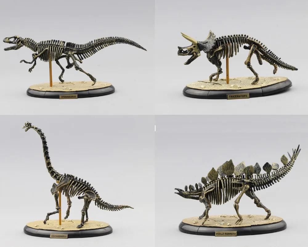 Jurassic World Brachiosaurus Esqueleto Fósil de PVC de la Asamblea de Dinosaurios de Juguetes Modelo de las Figuras de Acción Mejor Regalo 3