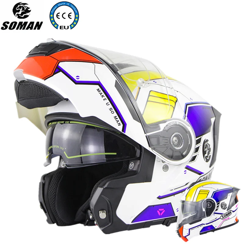 2021 Gundam Casco de Moto Modular de Diseño Fresco de Cascos integrales con el Alerón Trasero de DOT, ECE Moto Casco de la Motocicleta Kask 3