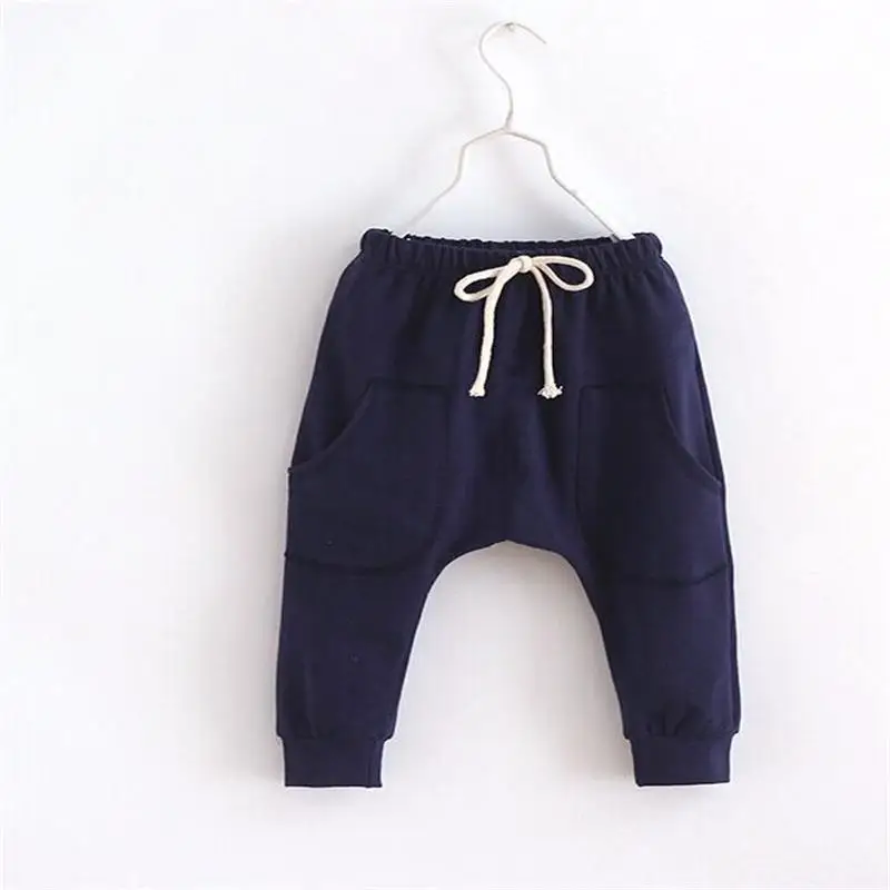 CNFSNJ 2020 Verano adicolo niños coreanos pantalones de algodón siete de algodón de rizo pequeño pantalones para niños y niñas de Vela pantalones de encaje 3
