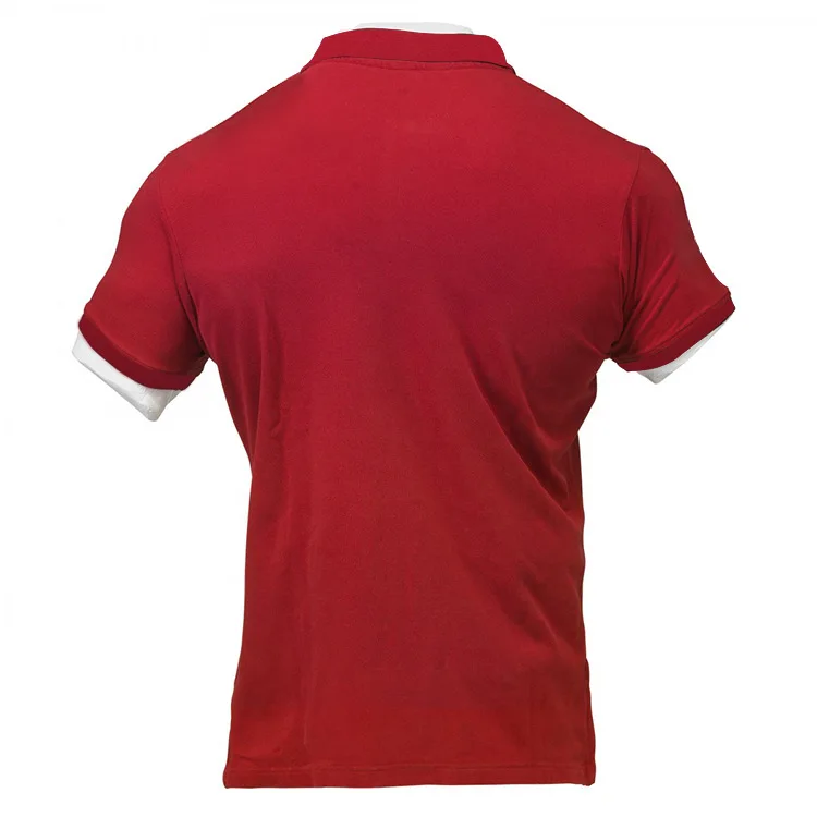 De verano Nuevo de los Deportes de la Aptitud de Ejecutar la Capacitación de los Hombres de Manga Corta de Color Sólido Camisa de Polo de los Deportes de moda y casual Camisa 3