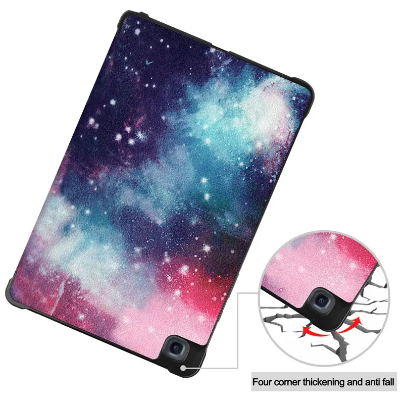 Funda protectora Para el samsung Galaxy Tab S7 Plus 12.4 pulgadas Tablet Auto Sleep/Wake up Smart Cover 3 Plegable Manga Slim Flip con la Pluma de la Ranura 3