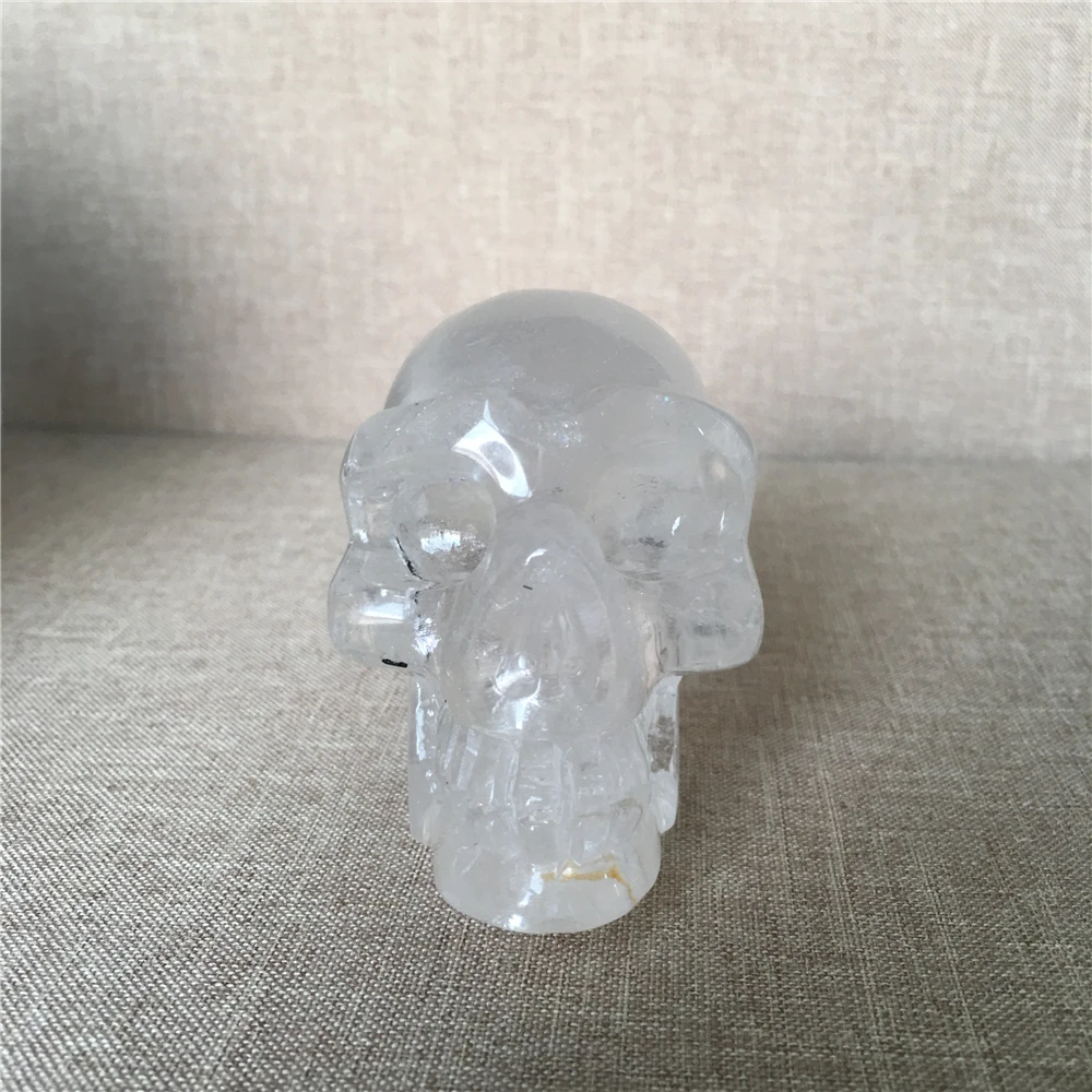 Natural cráneo turmalina arco iris de cristal de cuarzo de la boda decoración del hogar chakras tratamiento de Halloween DIY regalo de Reiki cráneos 3