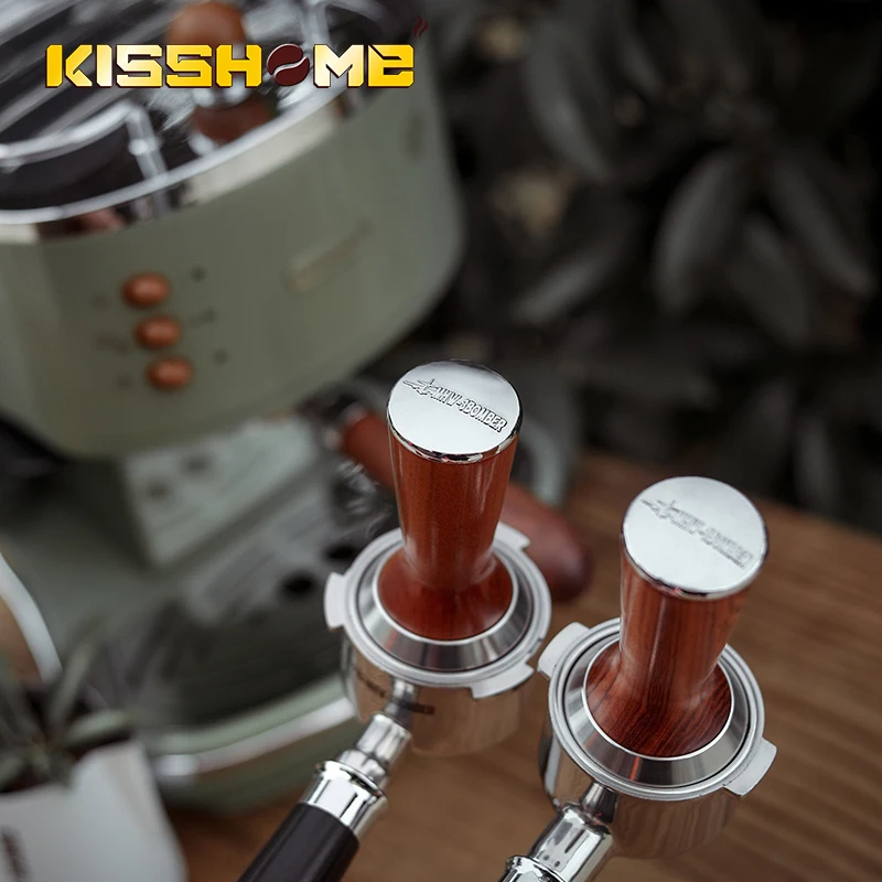MHW-3BOMBER de Grado de Alimentos 51/53/58mm Café de manipulación Mango de Madera de Baristas de café Espresso fabricante de la Amoladora de la Mano 3