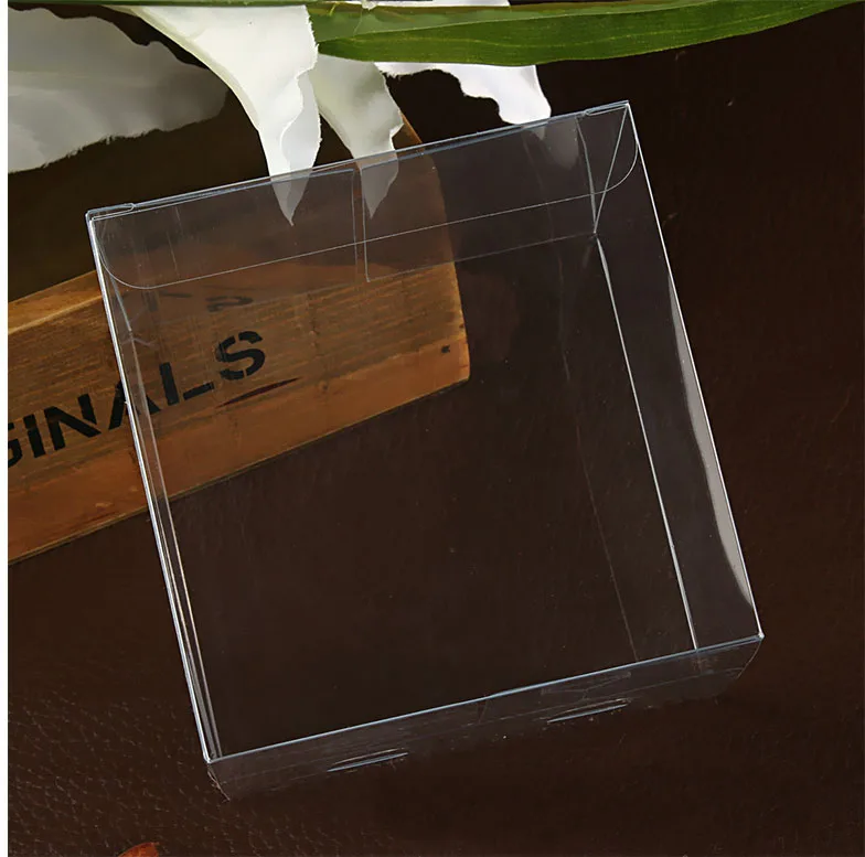 50pcs 10*10*10cm Transparente Impermeable de PVC, Cajas de Embalaje de Plástico Transparente Caja de Almacenamiento Para Alimentos/joyería/Dulces/Regalo/cosméticos 3