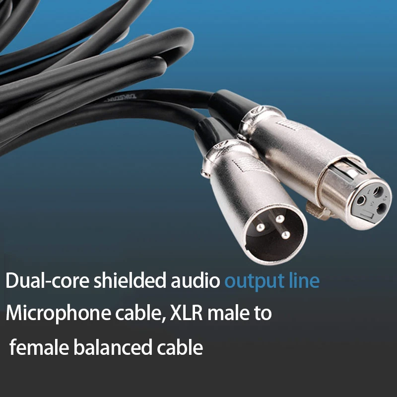 NOSYA de PVC de Cobre 3m Blindado XLR Macho a XLR Hembra de Micrófono Micrófono Conector de Audio Cable de Extensión Cable de 3