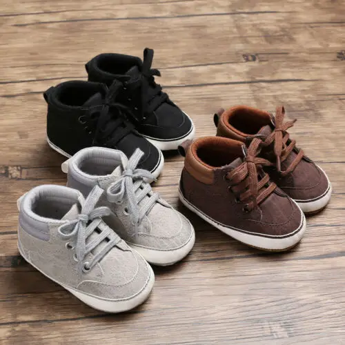 2019 de calidad Superior de la marca bebé casual zapatos recién nacido suela suave prewalker, primero los niños y las niñas zapatos de moda infantil zapatillas de deporte 3